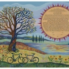Sunflower Bicycle Ketubah