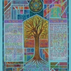 Stained Glass Tree Ketubah